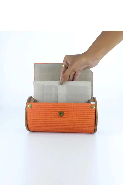 Saffron Sun Round Clutch
