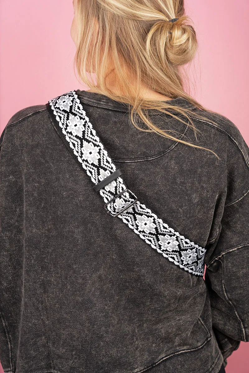 Smoky Trail Guitar Strap Black Ali Sling Bag