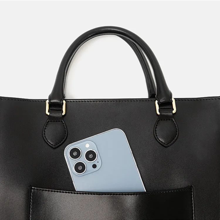 Stylish Ladies Leather Work Tote Satchel Handbags