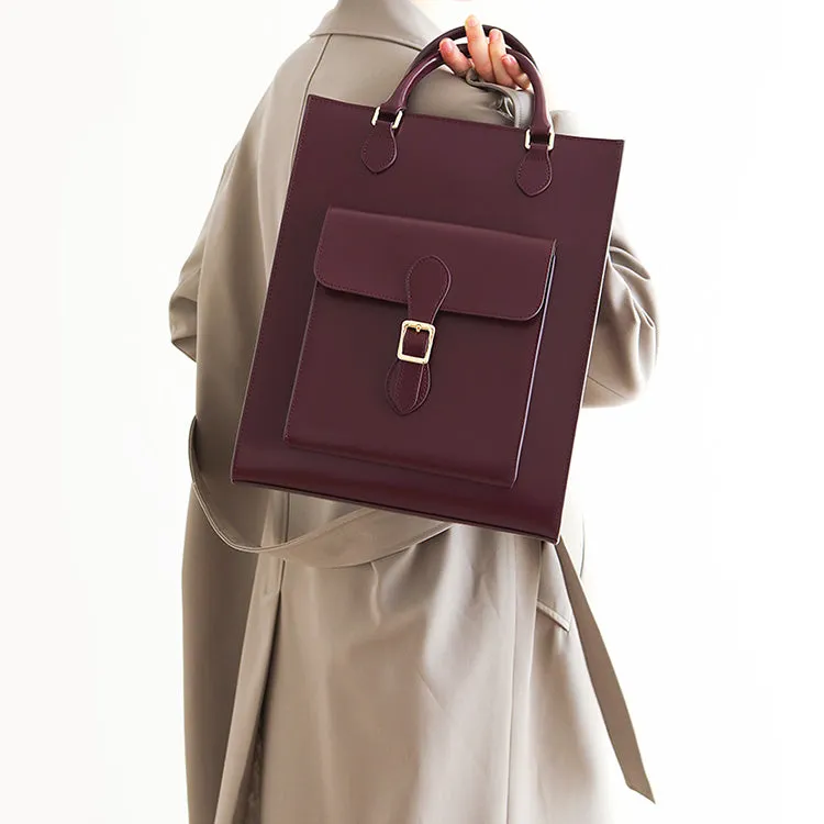 Stylish Ladies Leather Work Tote Satchel Handbags