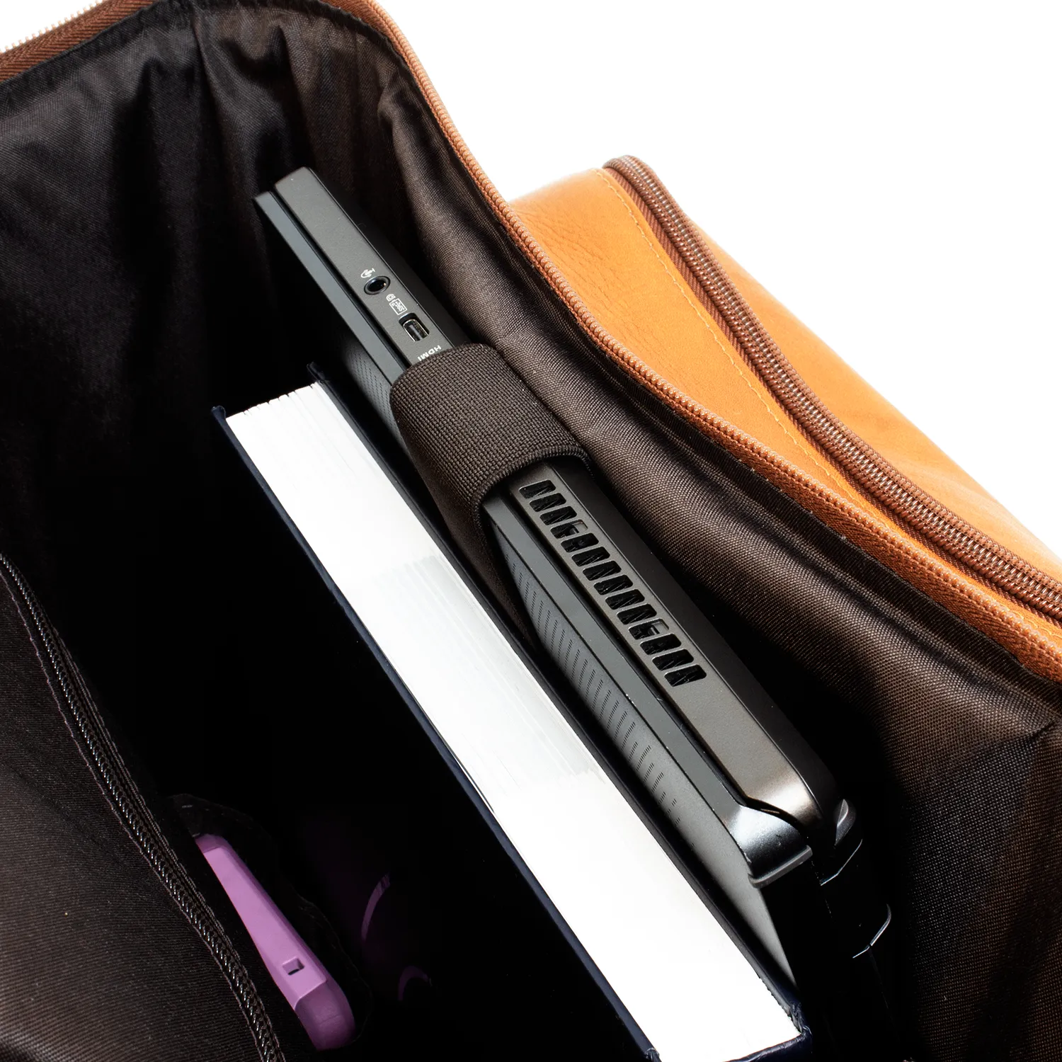 Top Load Leather Gear Backpack