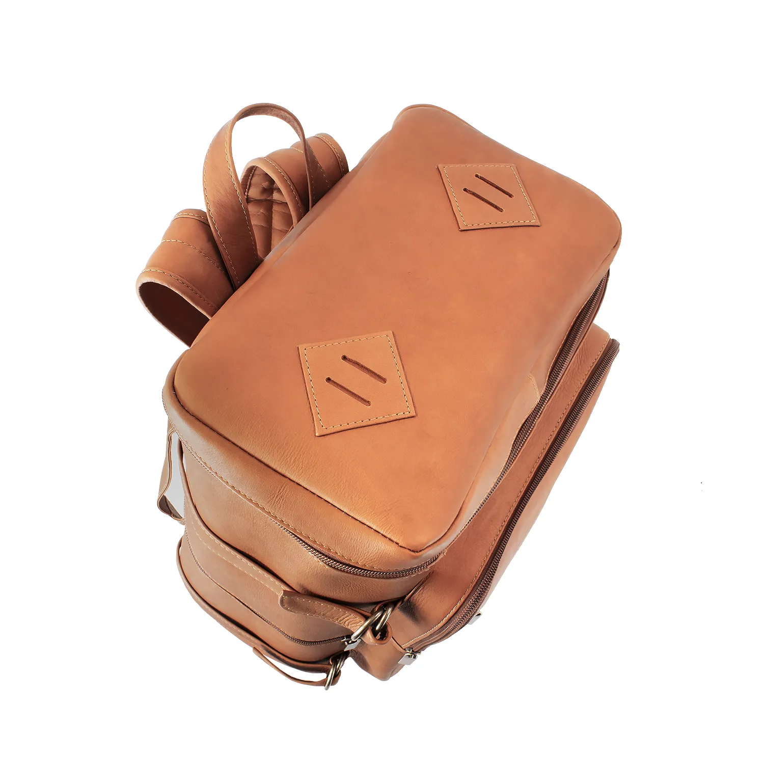 Top Load Leather Gear Backpack