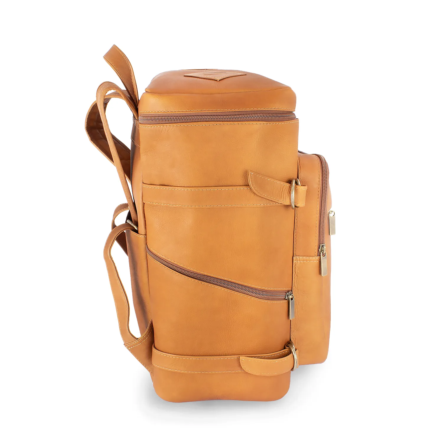 Top Load Leather Gear Backpack