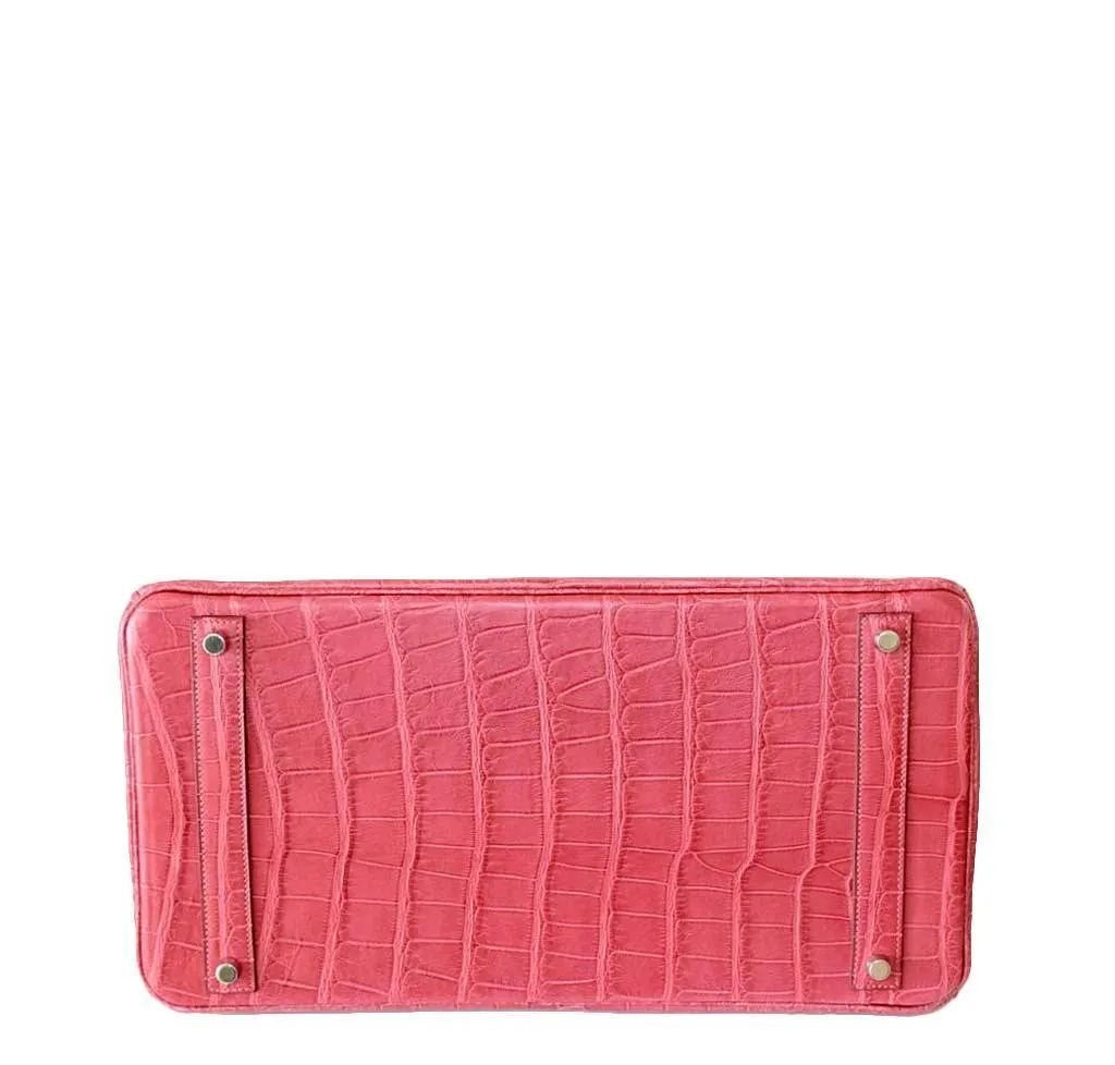 Trendy Inspired Hermès Birkin 40 Boise De Rose Alligator Bag
