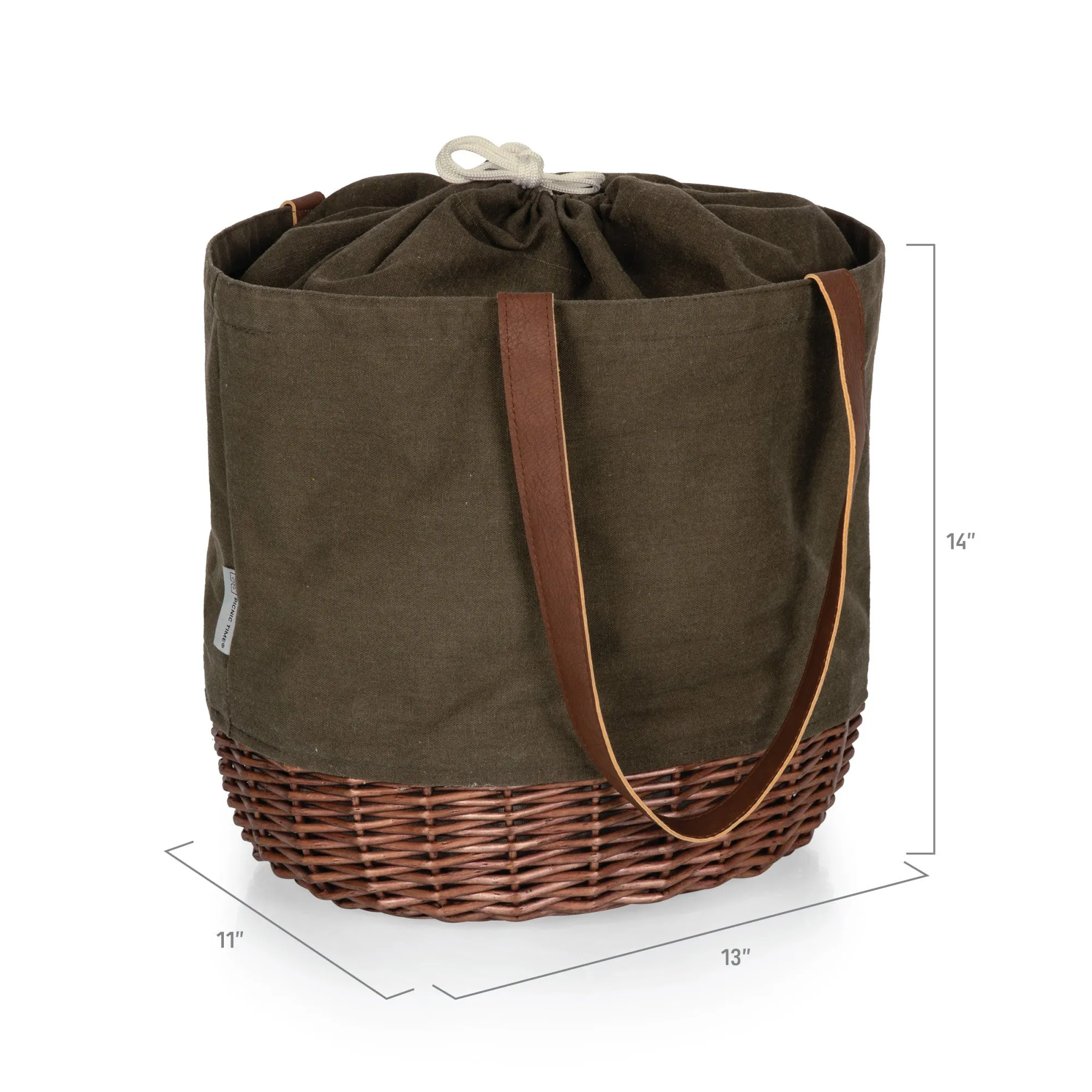 Vegas Golden Knights - Coronado Canvas and Willow Basket Tote