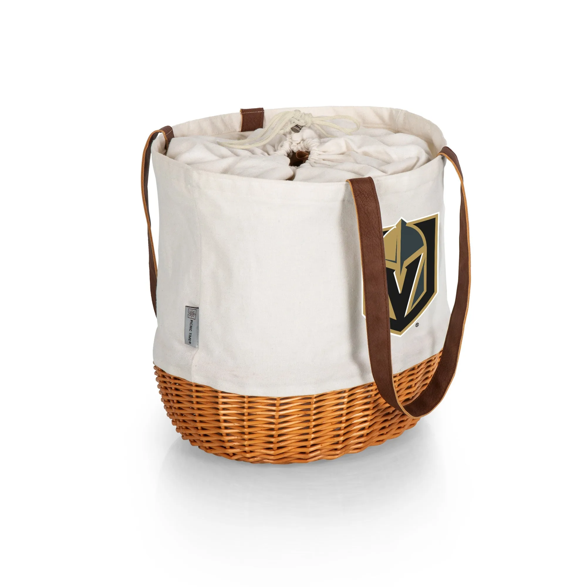 Vegas Golden Knights - Coronado Canvas and Willow Basket Tote