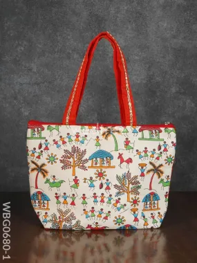 Warli Printed Handbags - WBG0680