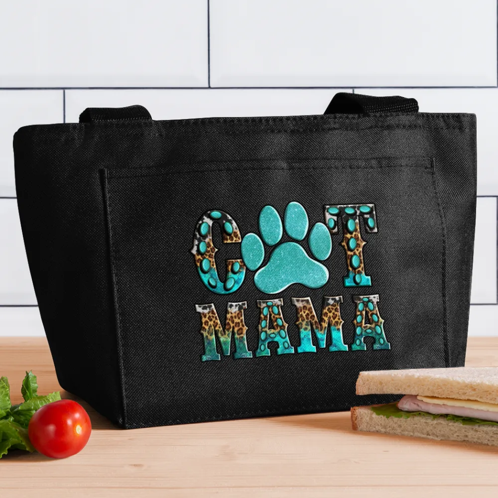 Women Cat Mama Insulated Lunch Bag